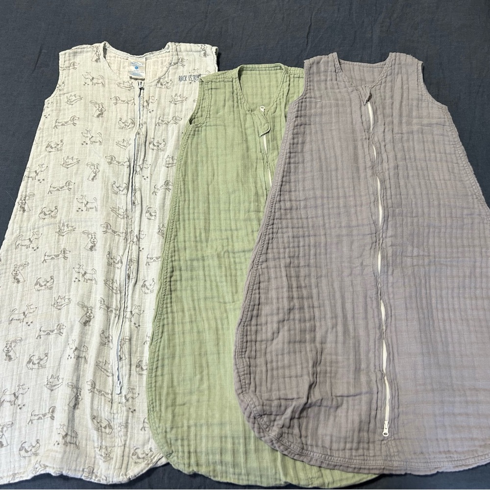Set of three sleep sacks